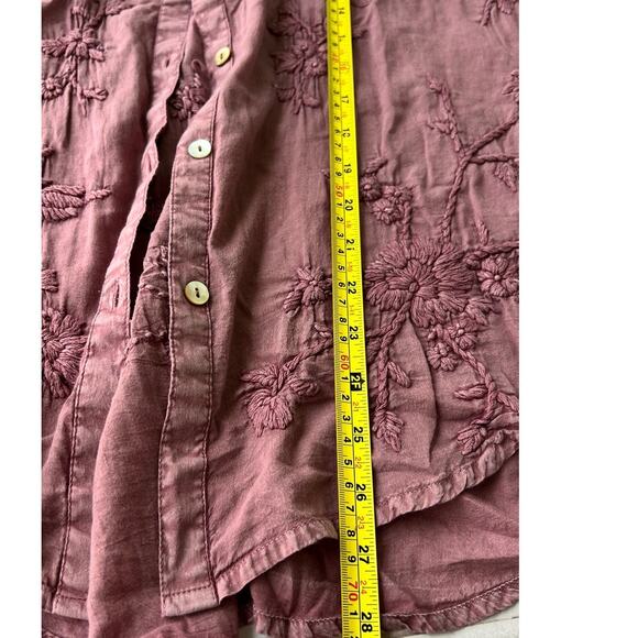 NWT Anthropology by Kyla Seo Jo Buttons Up Cotton Embroidered Shirt Size Small - Picture 12 of 12